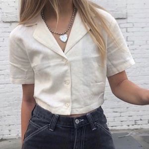 Brandy Melville Vivian Short Sleeve Top